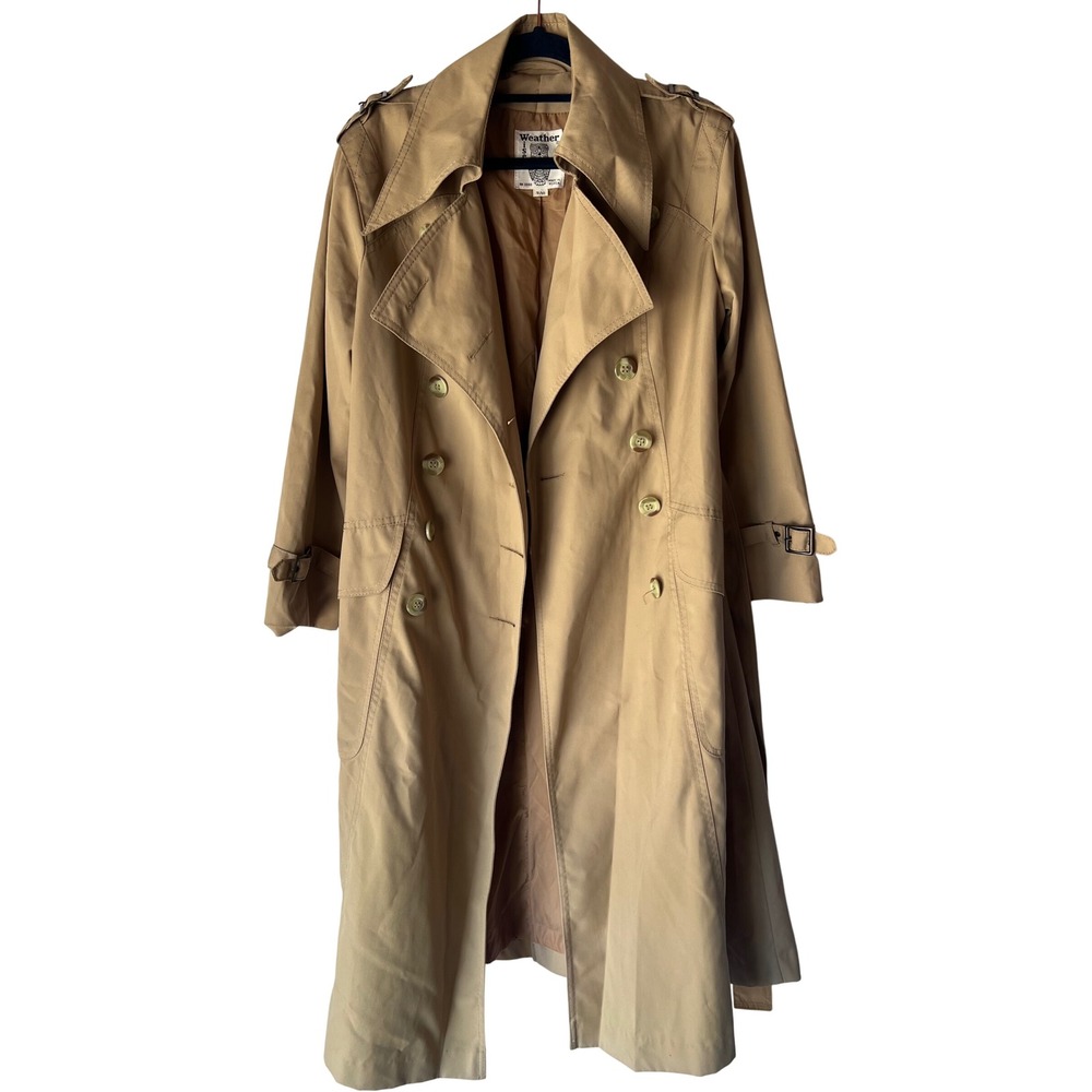 Vintage Weather wise Tan‎ Trench Coat Classic size 9/10